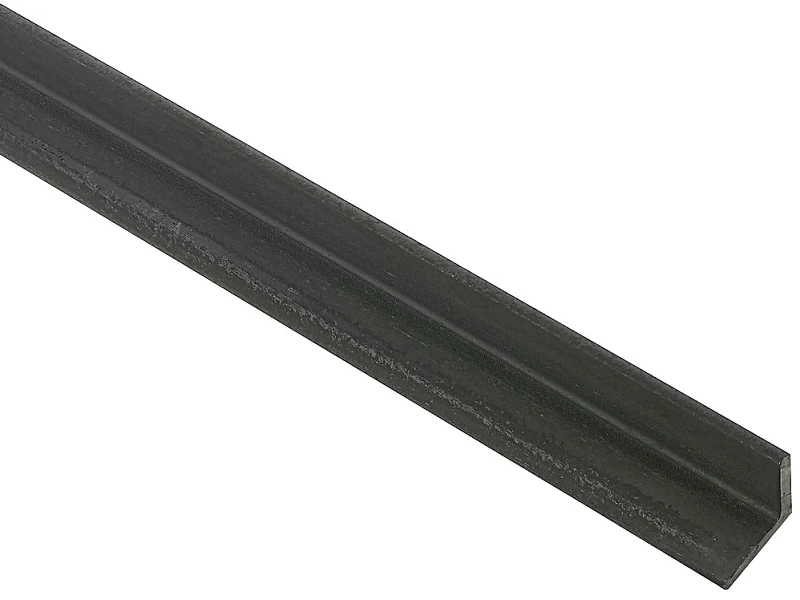 Plain Steel Solid Angle, 1.5 Inch by 48 Inch by 0.25 Inch