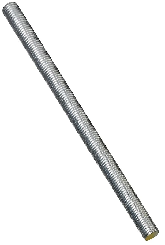 Threaded Rod, Zinc, 10 TPI, 3/4 x 24 In.