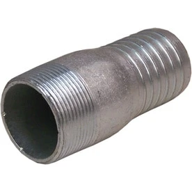 Genova 1-1/2-inch Steel Insert Male Adapter, Model 370415, Galvanized Steel, 200 Psi