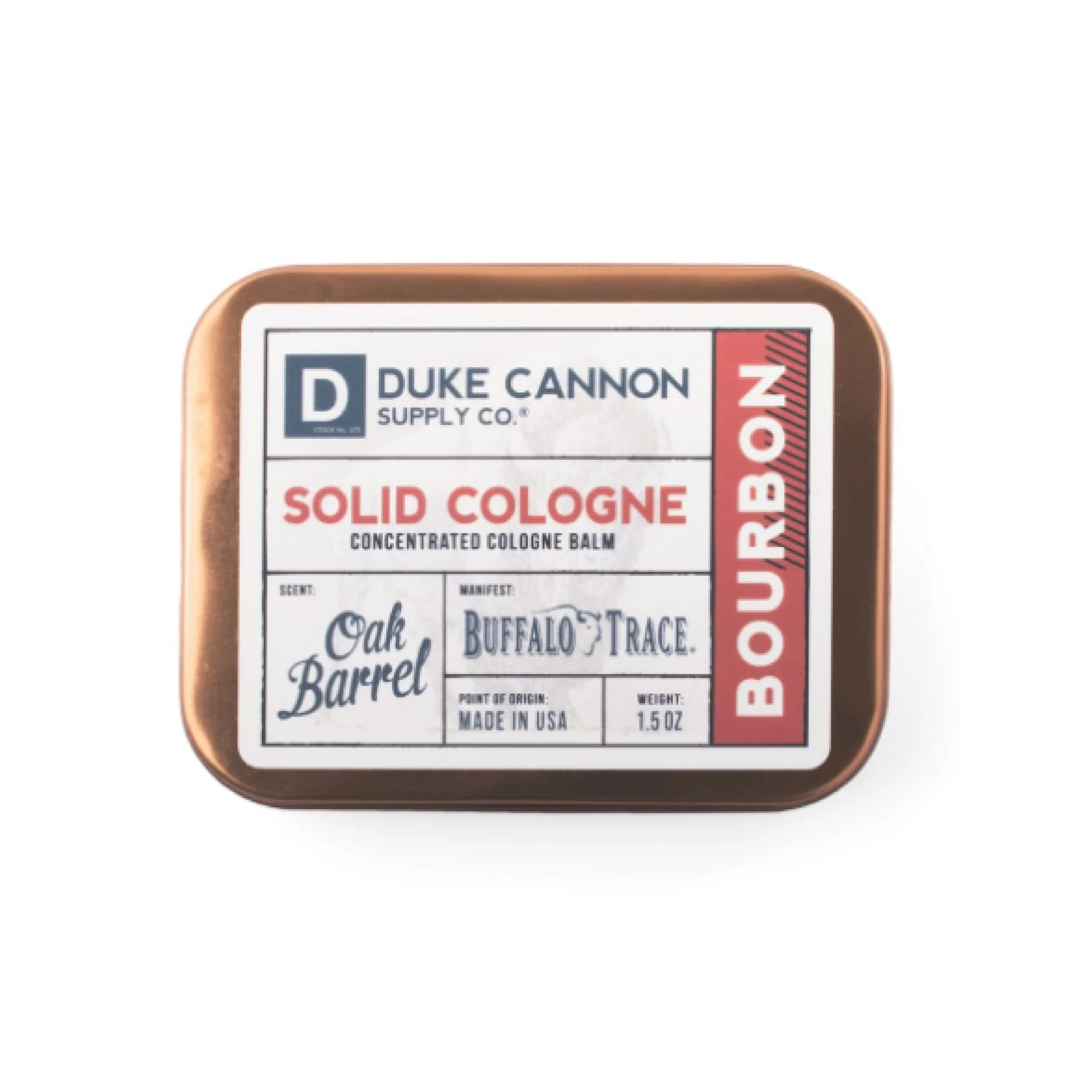 Duke Cannon Bourbon Solid Cologne - 1.5oz