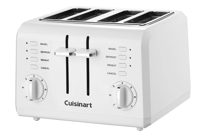Cpt-142p1 4-slice Compact Plastic Toaster, 850 Watts, White