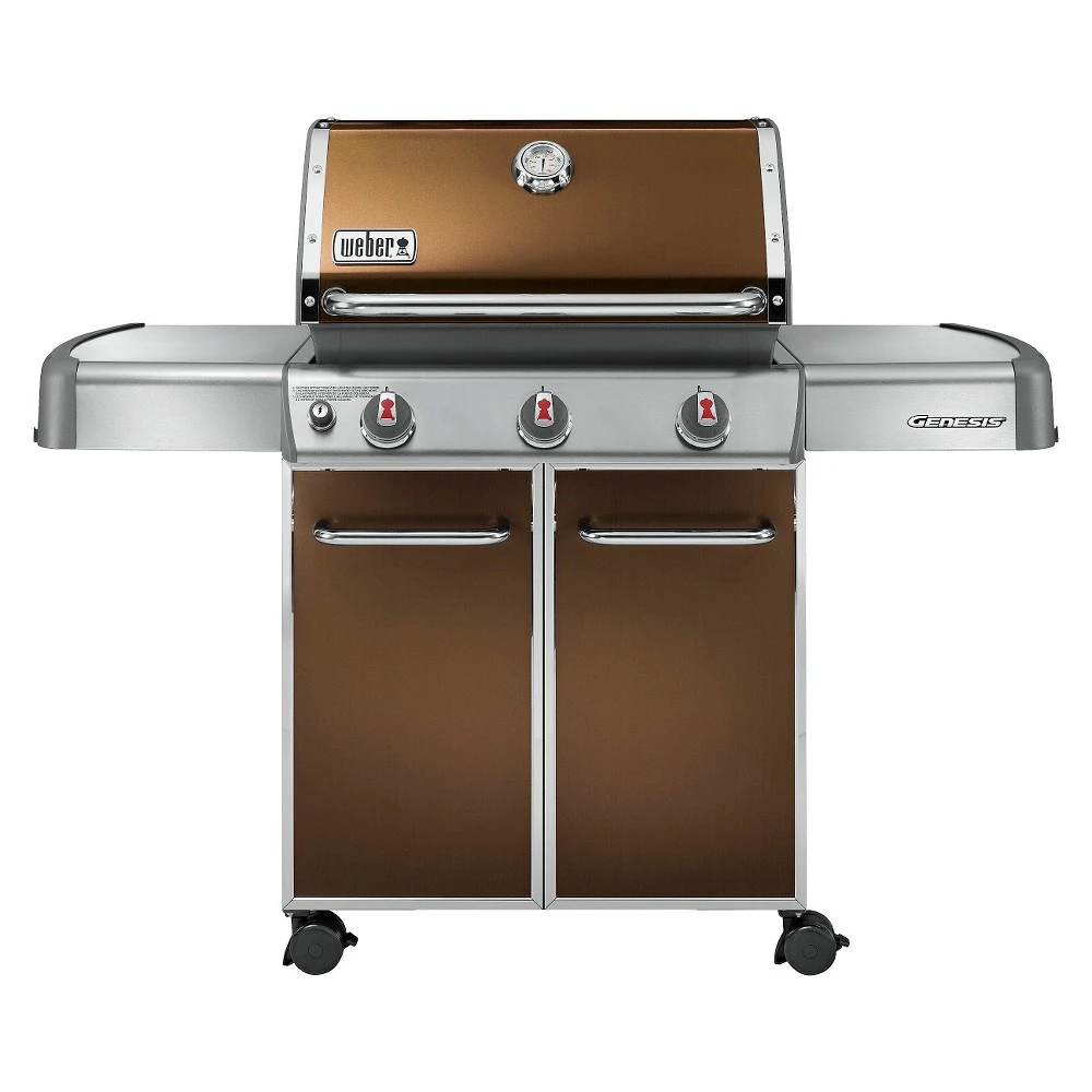 Weber Genesis E-310 3-burner Liquid Propane Gas Grill, 38000 Btu, 637 Sq-in, Copper