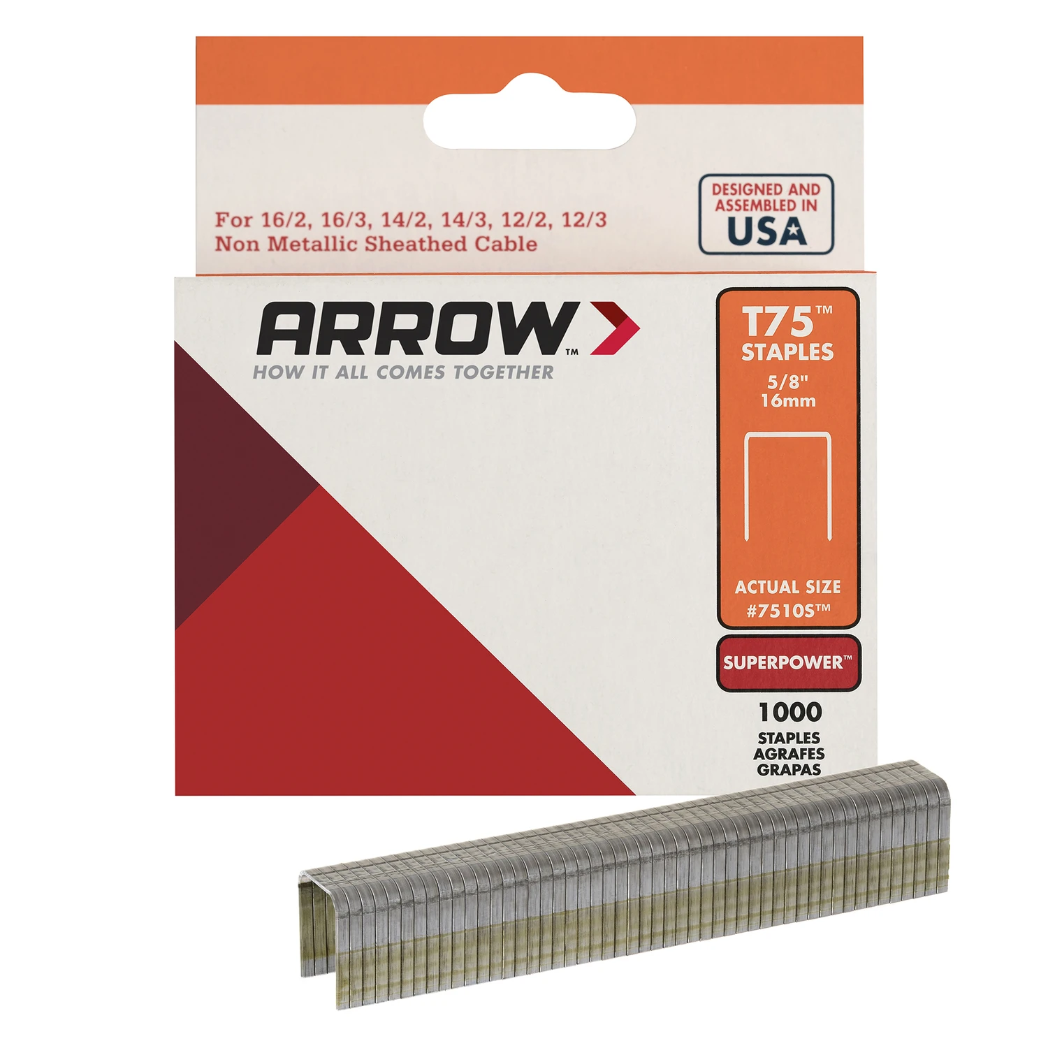 1000BX 5/8I PWR STAPLE