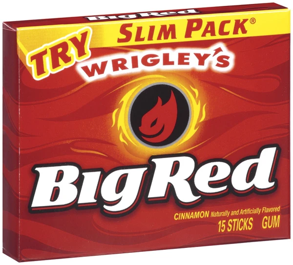 Wrigley's Big Red Cinnamon Chewing Gum 15 pc