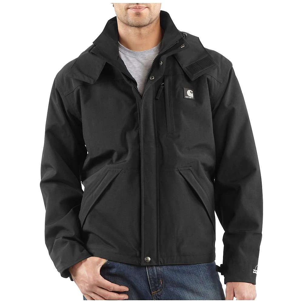 Men's Shoreline Waterproof Breathable Hooded Jacket - Black - Large Regular