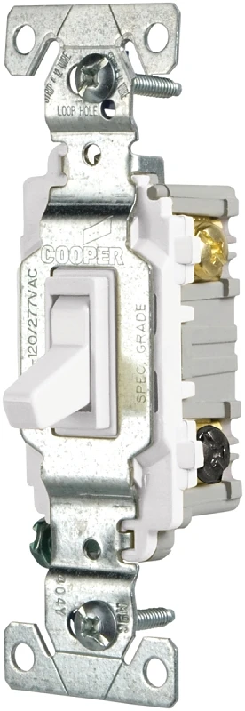 Csb115stw-sp 15 Amp Single Pole Toggle Switch, White
