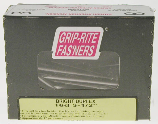 #8 x 3 in. 16-Penny Bright Steel Duplex Nails (1 lb.-Pack)