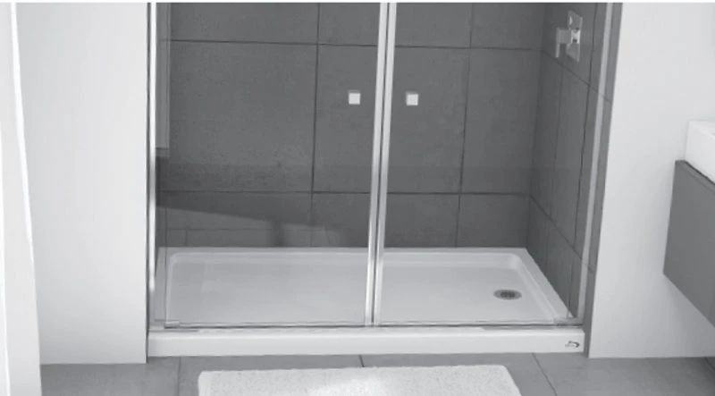 Showercast 60 In. L X 30 In. W X 5 In. H White Shower Base With Right Drain