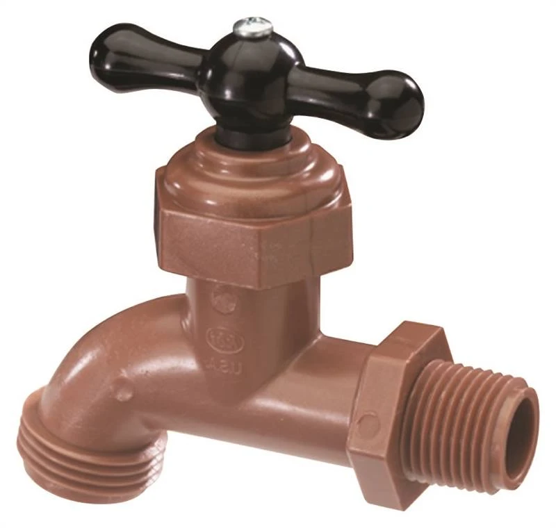 Sft-0500-t 1/2 Inch Celcon Hose Bibb Sink Faucet, Mip X Mip, 150 Psi