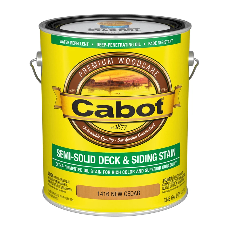 140.0001416.007 Semi-solid Oil-based Deck And Siding Stain, New Cedar, 1 Gallon