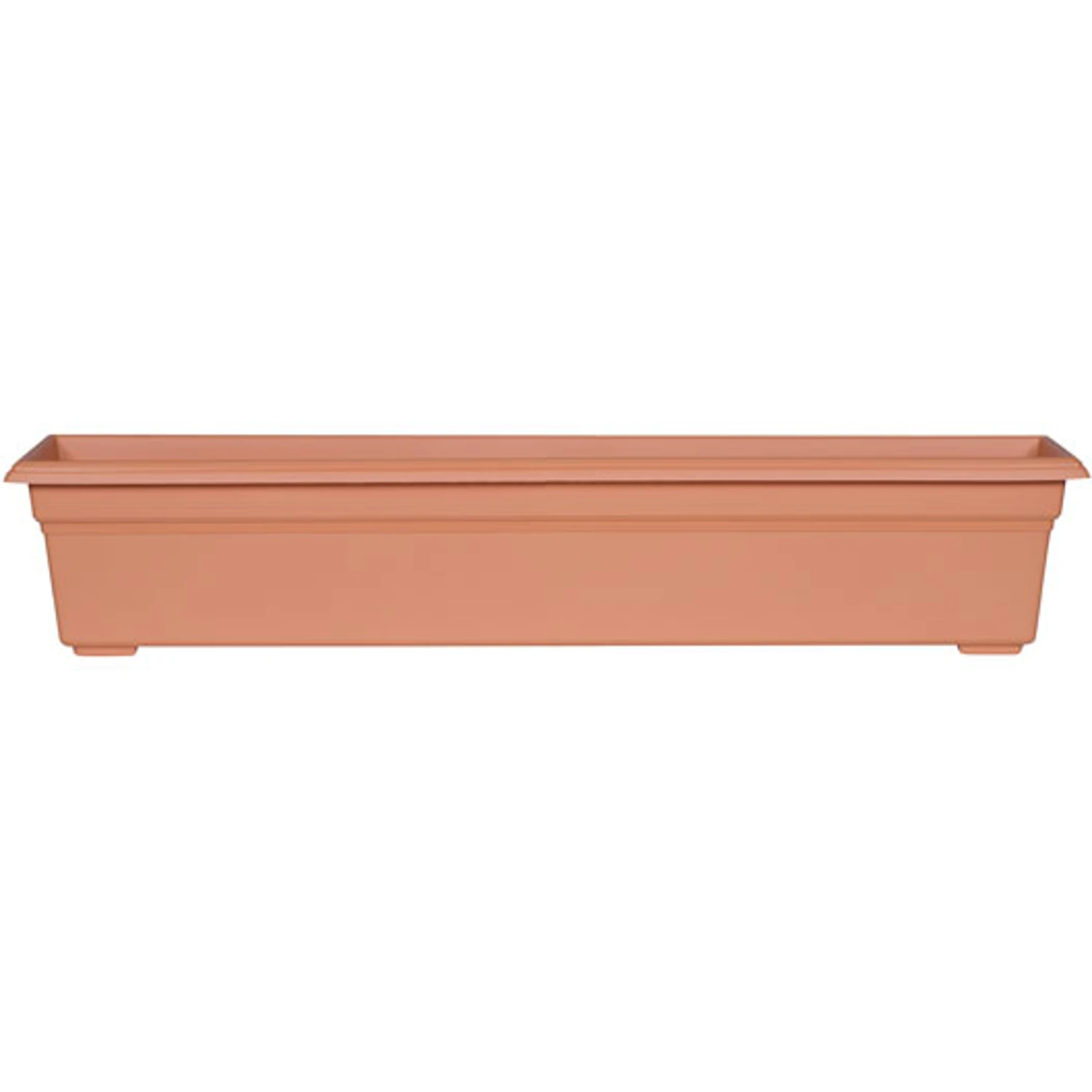 30-inch Terra Plastic Countryside Flower Box Planter With Drainage