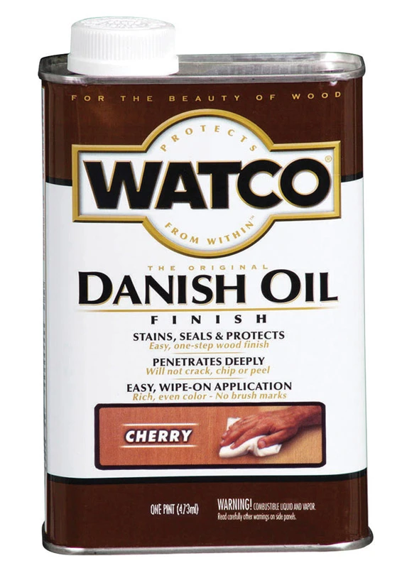 65251 Danish Oil Finish, Cherry, 1 Pint Can For Wood Protection