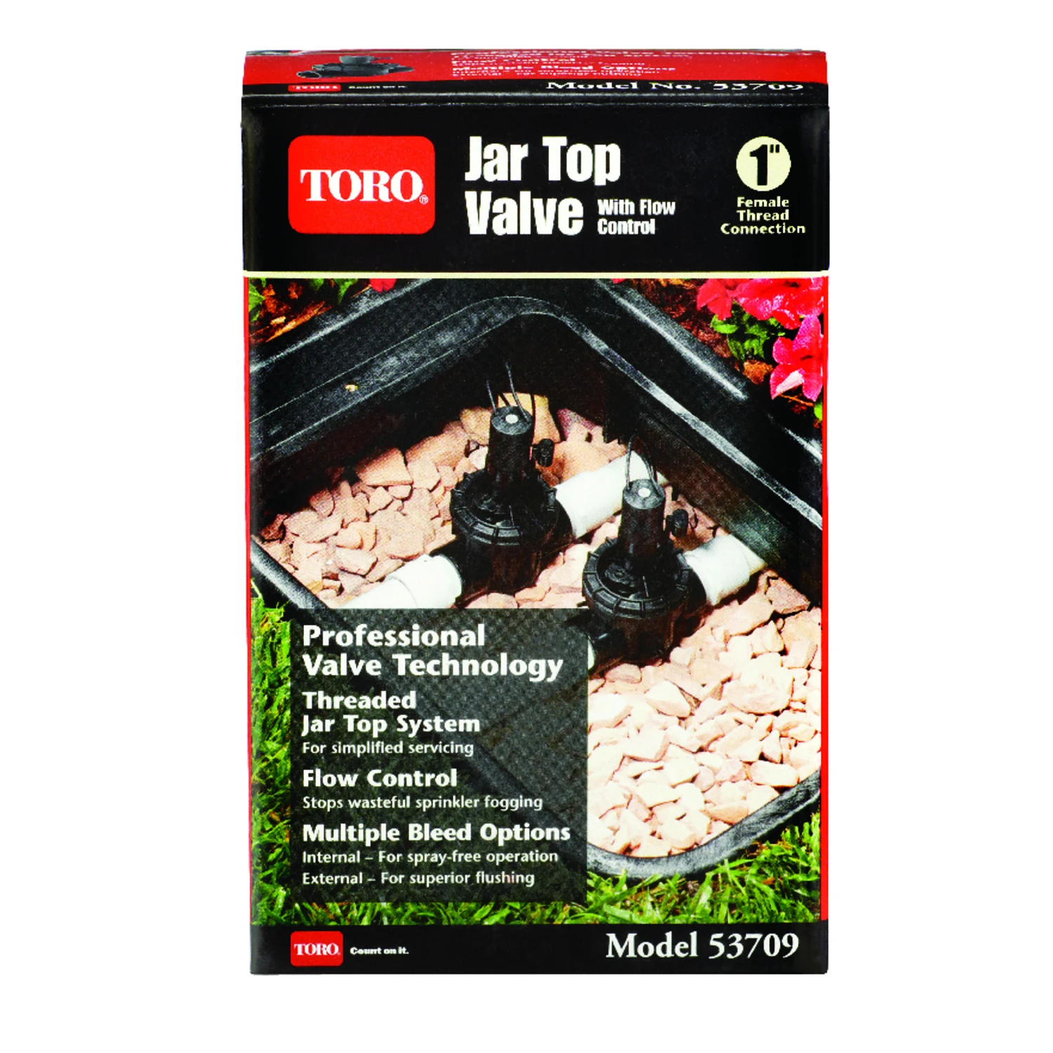 In-Line Jar Top Watering Valve with Flow Control, One Inch Size
