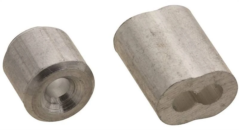 Garage Door Aluminum Ferrules/Stops, 3/32 In., 2-Pk.