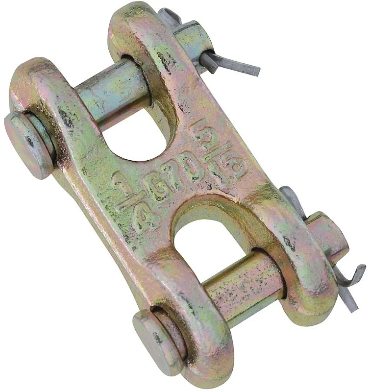Double Clevis Link, Yellow Chromate, 1/4 & 5/16 In.