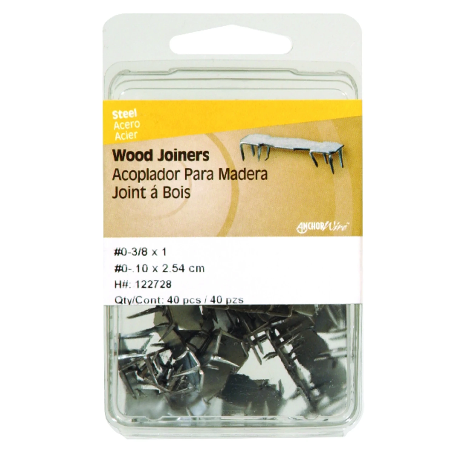 HILLMAN No. 2 3/8 in. Wood Joiner Galvanized Steel Wood Joiner Flat Head 16 pk
