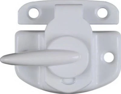 V602 Series N248-476 White Cam Action Window Sash Lock, Zinc