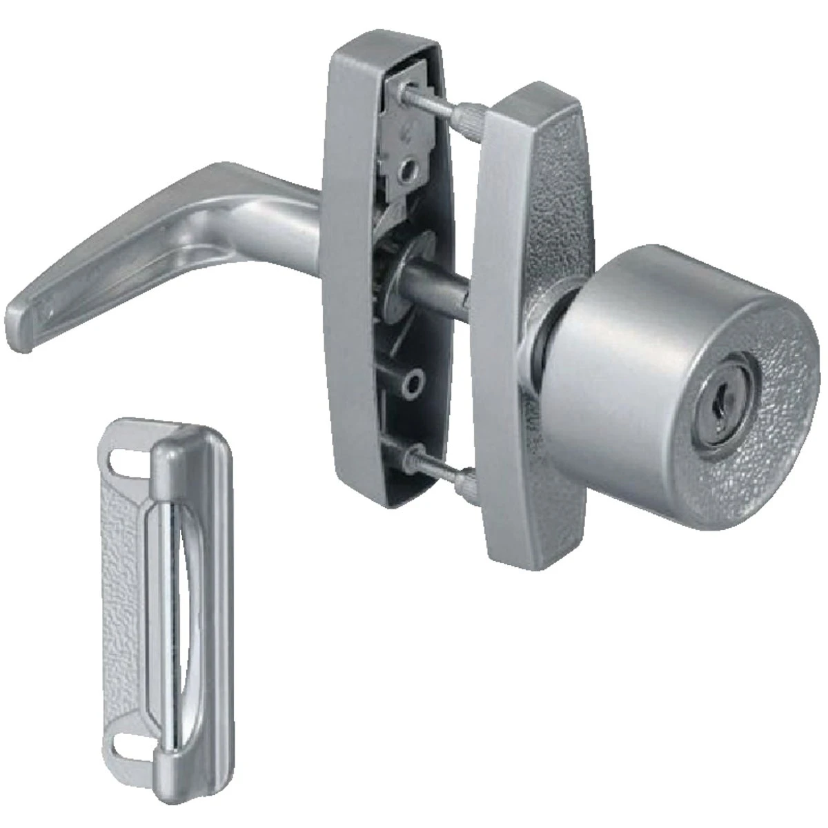 Keyed Knob Latch For Storm Doors, Model N178822, Zinc Die Cast