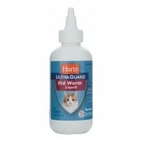 Ultraguard Rid Worm Liquid Dewormer for Cats, 4 Ounce Bottle