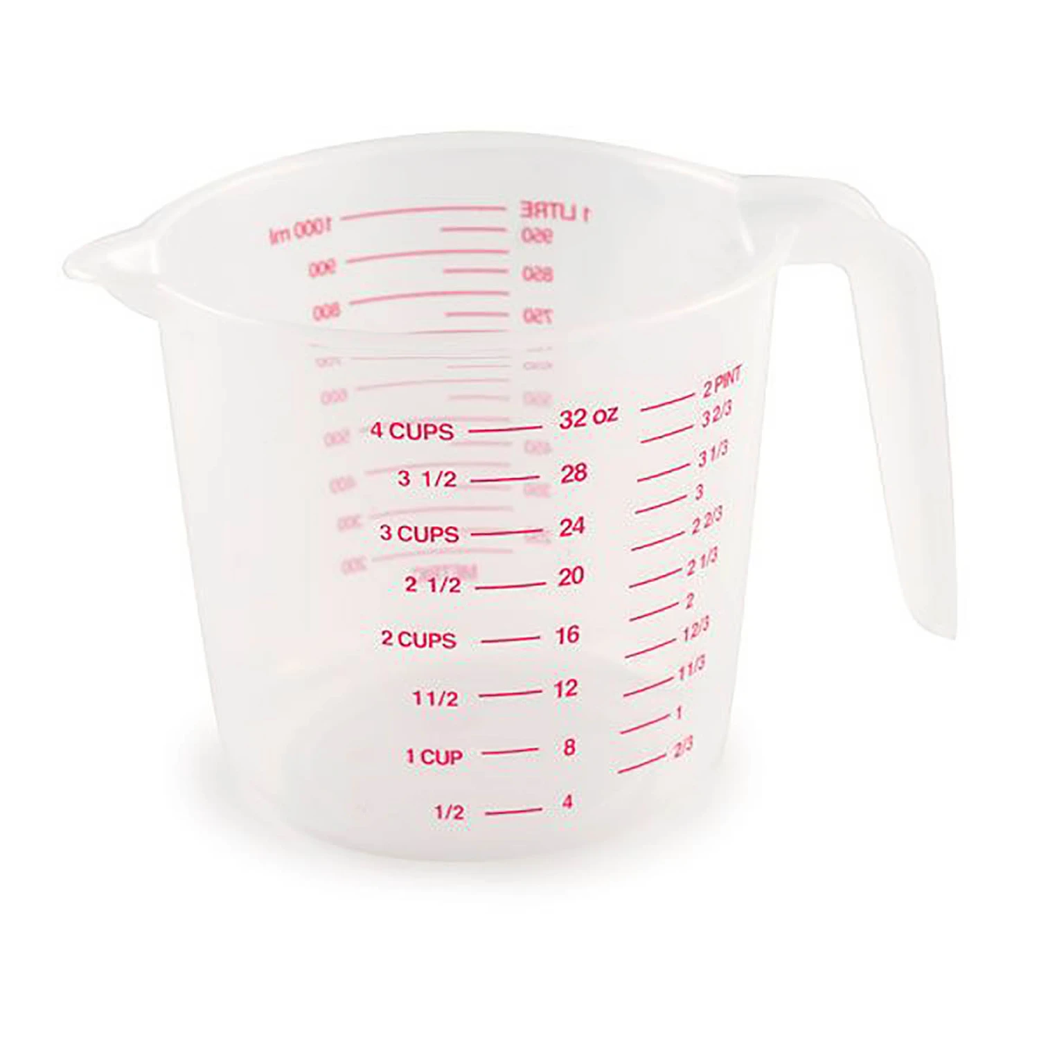 MEASURING CUP 4 CUP WHITE PLAST