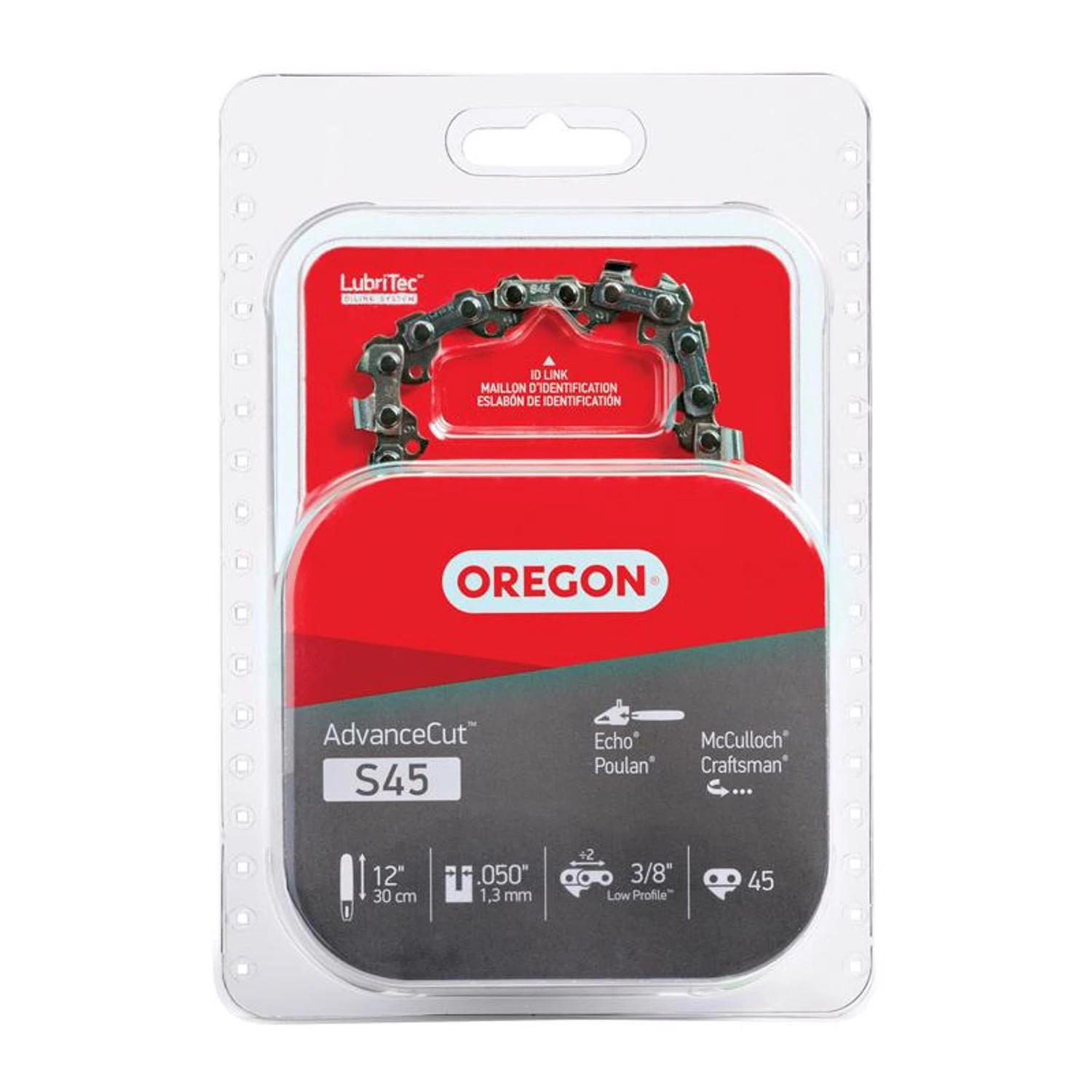 S45 Advancecut Chainsaw Chain For 12 In. Bar - 45 Drive Links - Fits Multiple Brands