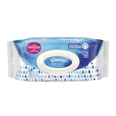 Wet Wipes with 98 Percent Purified Water, 56 Wipes Per Pack, 8 Flip-Top Packs