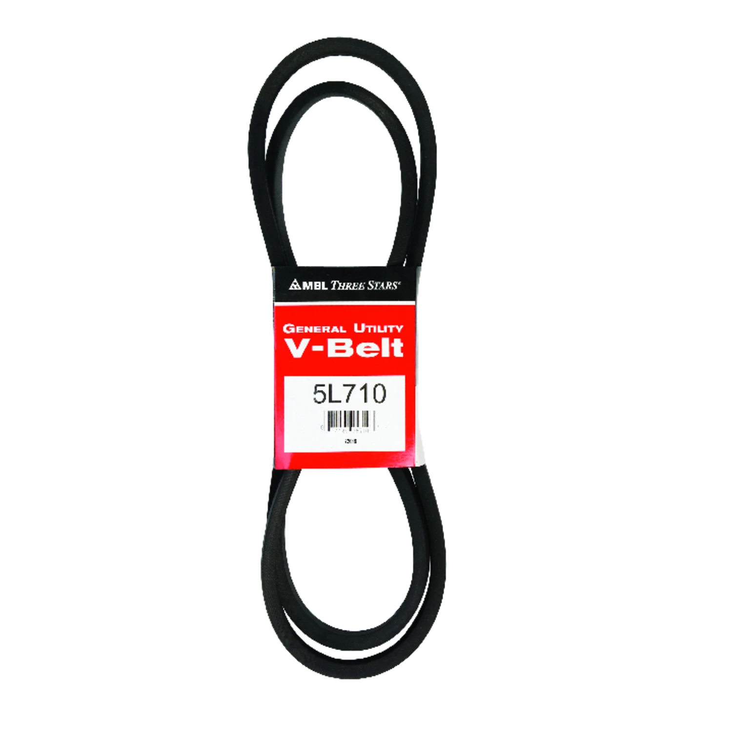 Fractional Horsepower 5l710 V-belt, 21/32 In. X 71 In. Rubber