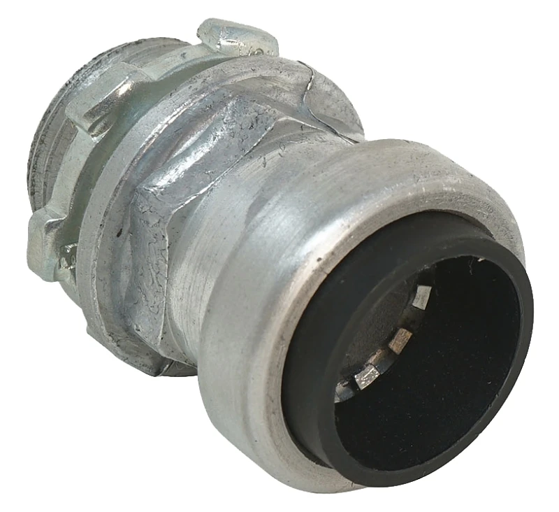 Simpush Push-to-Install EMT Conduit Box Connector, 1/2 In.