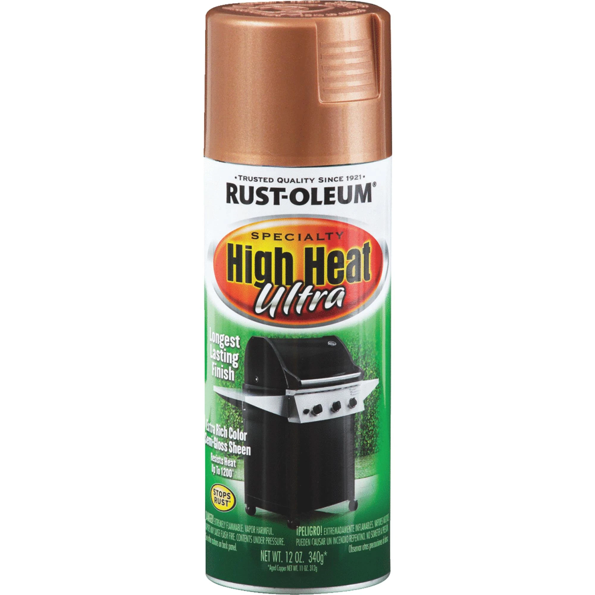 Rust-Oleum Specialty Semi-Gloss Aged Copper Ultra High Heat Spray 12 oz