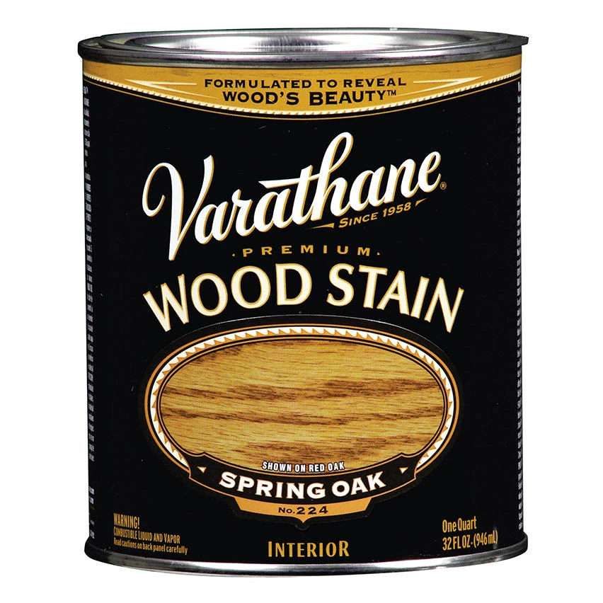 Spring Oak Premium Oil-Based Interior Wood Stain, One Quart