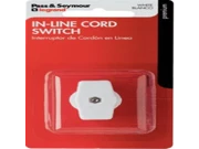 Pass & Seymour In-Line Cord Switch, White