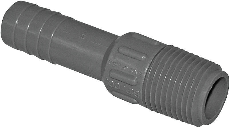 Poly Insert Pipe Adapter, 1/2 In. MPT