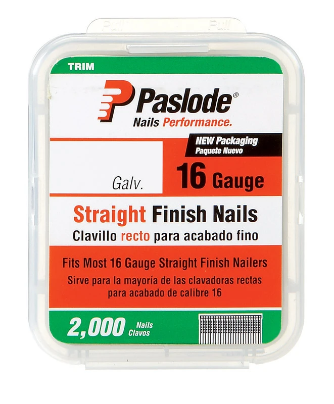 Collated Finish Nails, 16 Gauge Galvanized, 2 In., 2,000-Ct.