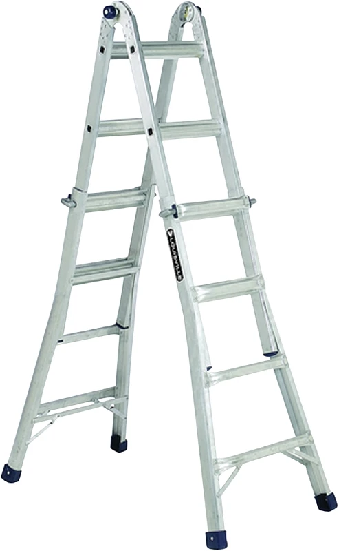 L-2098-22 Multi-purpose Aluminum Ladder, 22 Ft Max Reach, 300 Lb Capacity