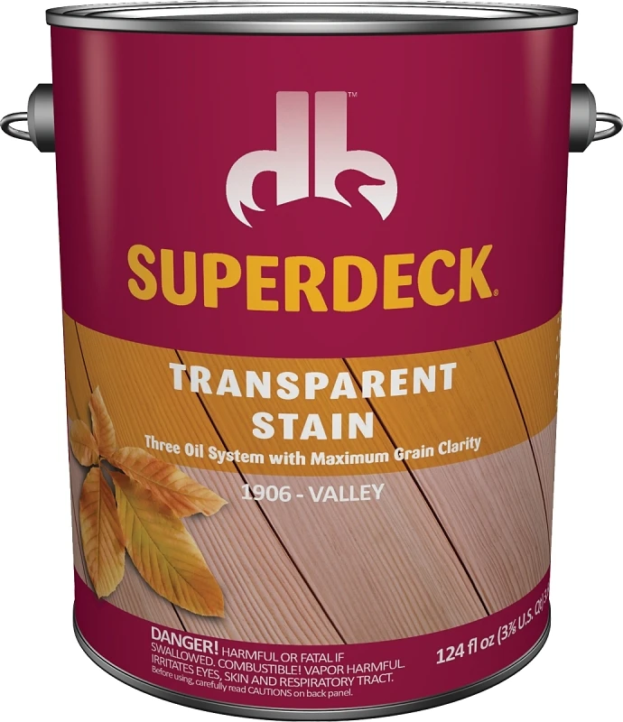 Superdeck Transparent Oil Stain, Valley, 1-gallon - Stain & Sealer In One