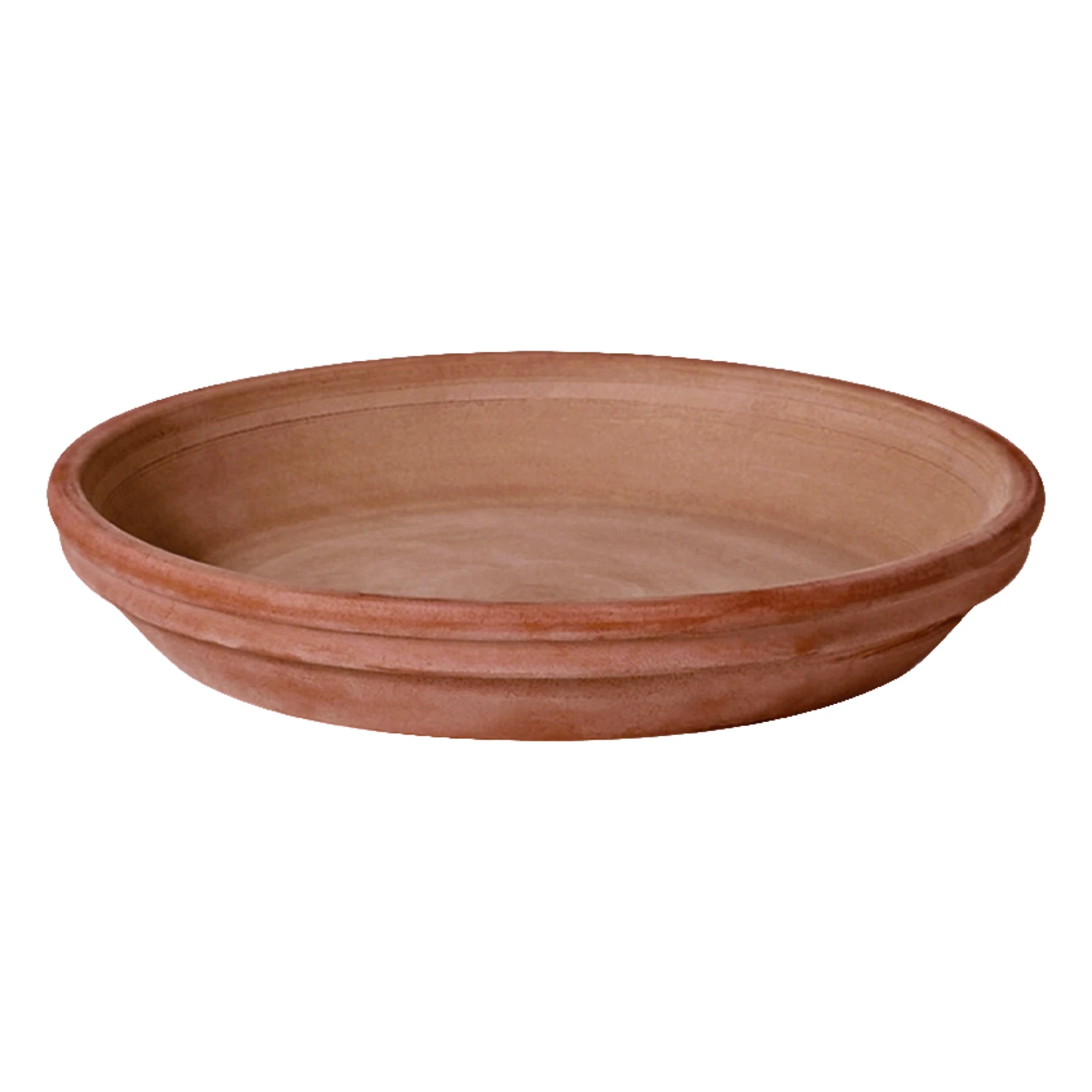 Terra Cotta Clay Saucer, Moka Chocolate Brown, 11-In.