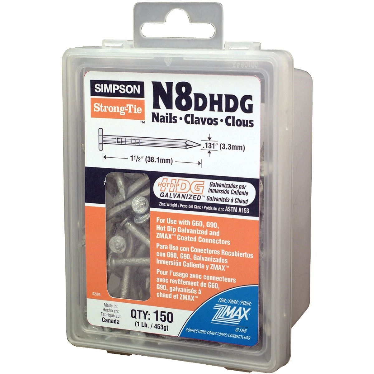 N8D Nails 1 Pound 150 Count