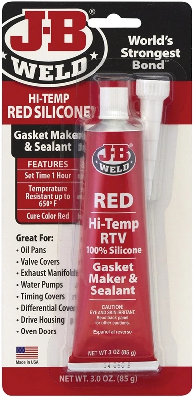 3 Oz. Red Hi-temp Rtv Silicone Gasket Maker & Sealant 31314