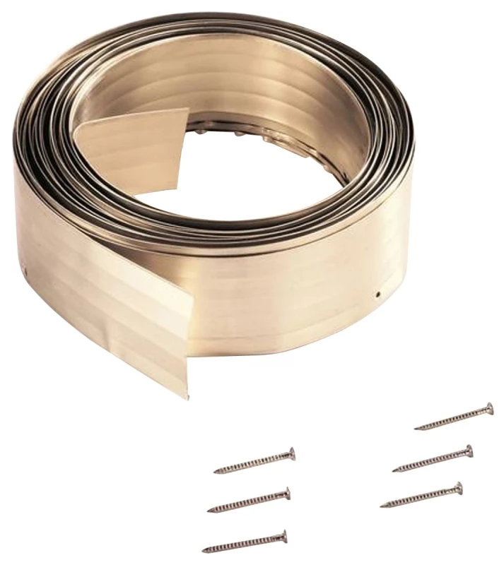 1-1/8 In. X 17 Ft. Bronze Metal Door Jamb Weatherstrip Seal
