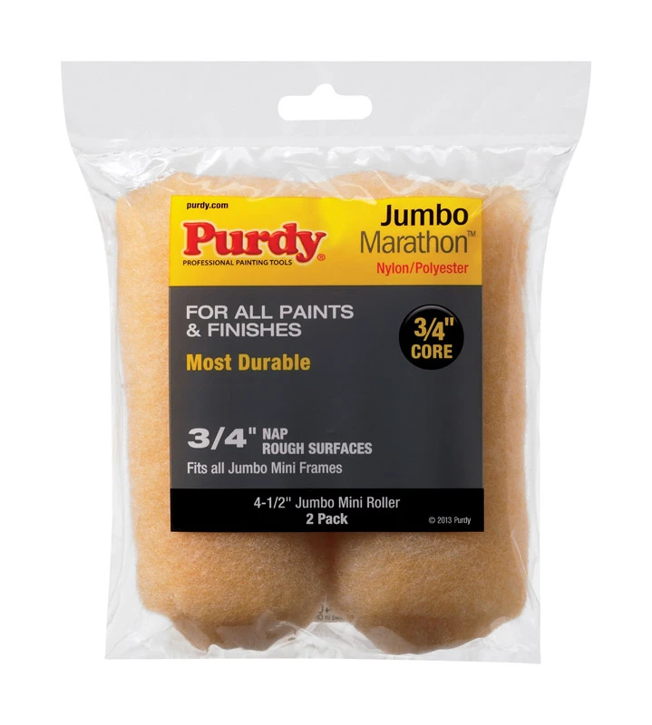 Marathon Jumbo Mini Roller Cover 4.5 In. X 3/4 In. (2-pack) Nylon/polyester