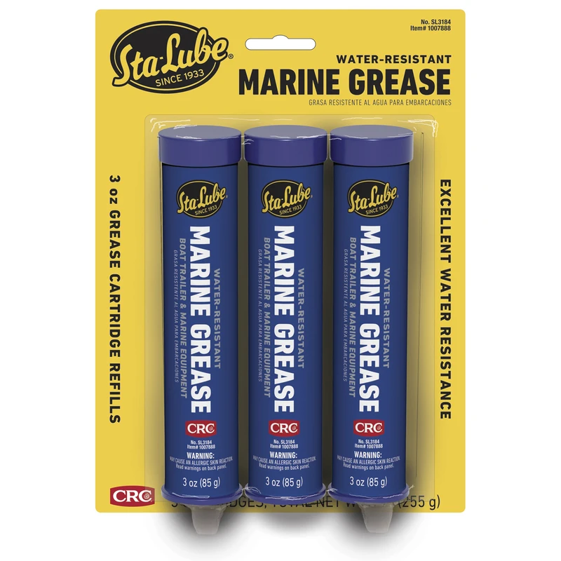Sl3184 Marine Grease, 3 Oz Cartridge, Blue Aluminum Complex