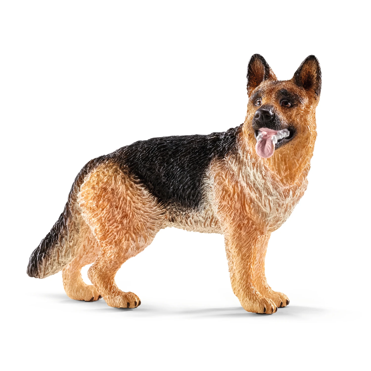 Schleich Farm World German Shepherd Dog Toy, Plastic, 2.6 X 1.2 X 2.2 In, Ages 3+