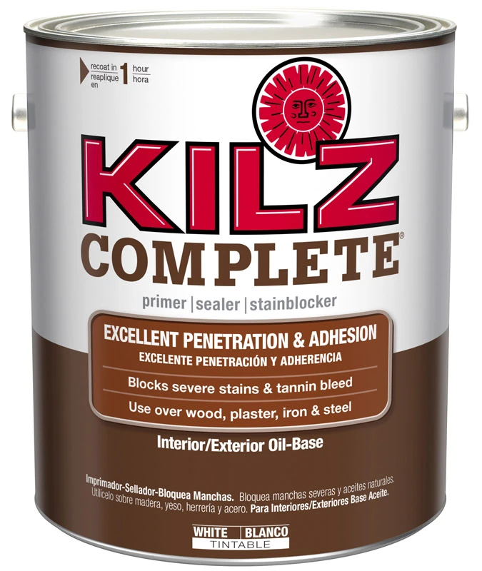 1 Gallon White Oil-based Interior/exterior Primer, Sealer, And Stain Blocker - Kilz L101311