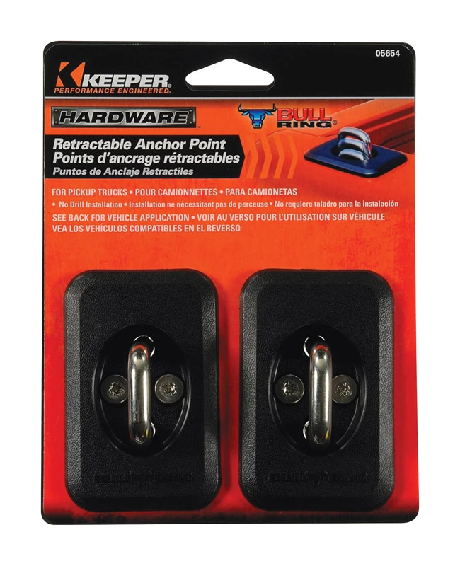 Bull Ring Anchor Point, Retractable, 2-Pk.