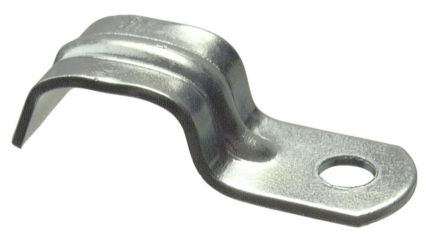 Service Entrance Cable Strap, 1-Hole, Steel, 1/4-In., 50-Pk.