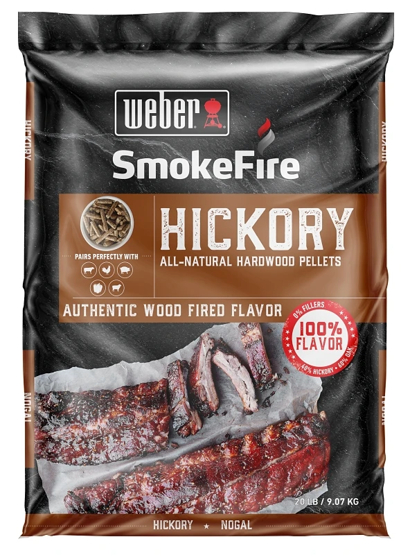 Smokefire 20 Lb. All-natural Hickory Hardwood Pellets For Grilling