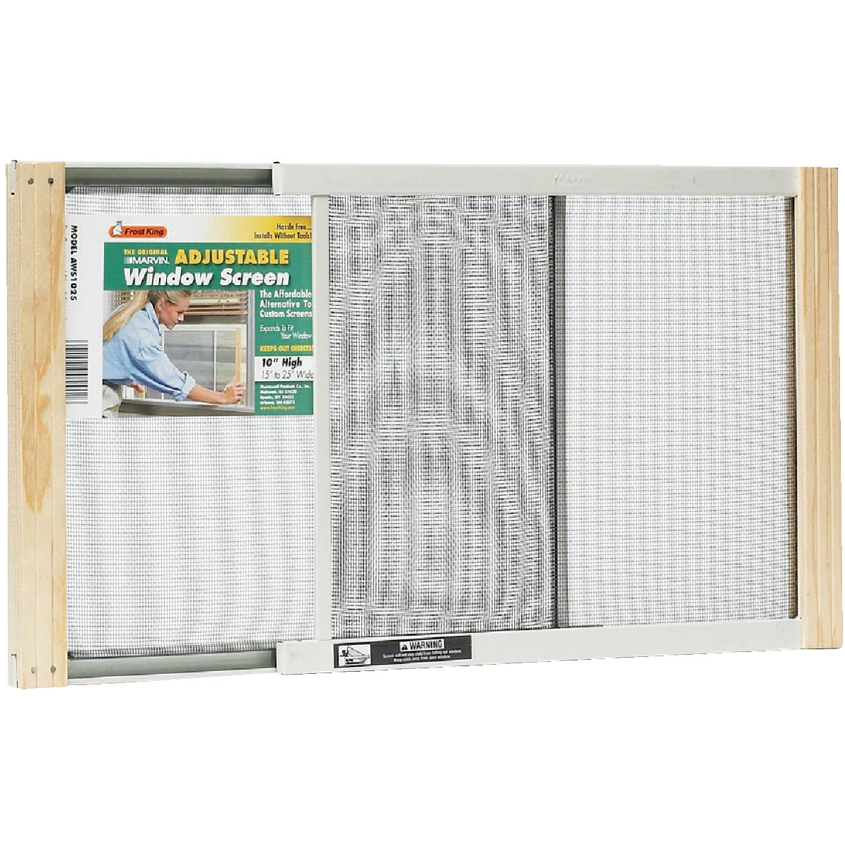 Frost King WB Marvin 15 25 in. W in. Steel Adjustable Window Screen