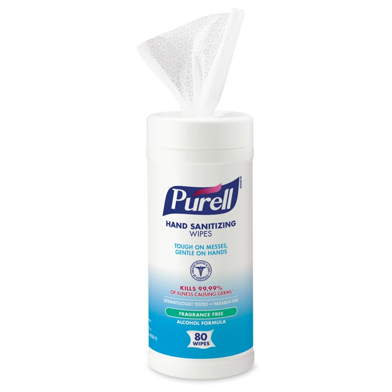 Hand Sanitizer Wipes, Fragrance Free, 80-Ct.