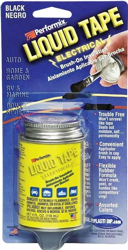 4 Oz. Black Liquid Electrical Tape - Model Let14z03