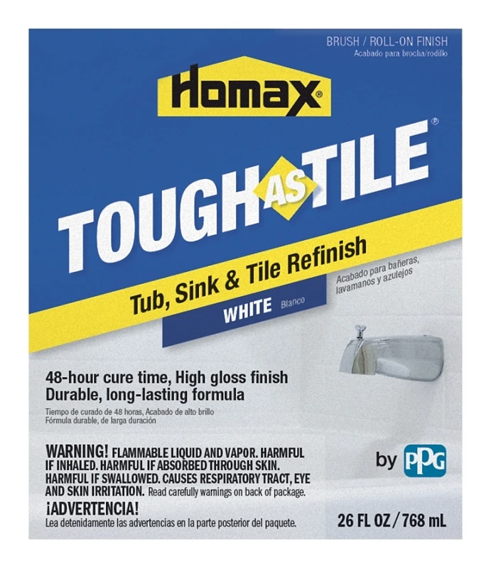 Tough As Tile 26 Oz. White Epoxy Finish For Tub, Sink, And Tile Restoration